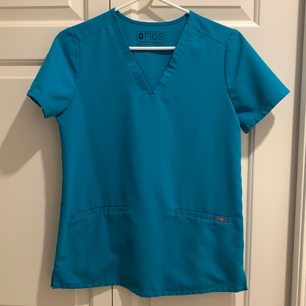 FIGS Teal Casma top XS EUC